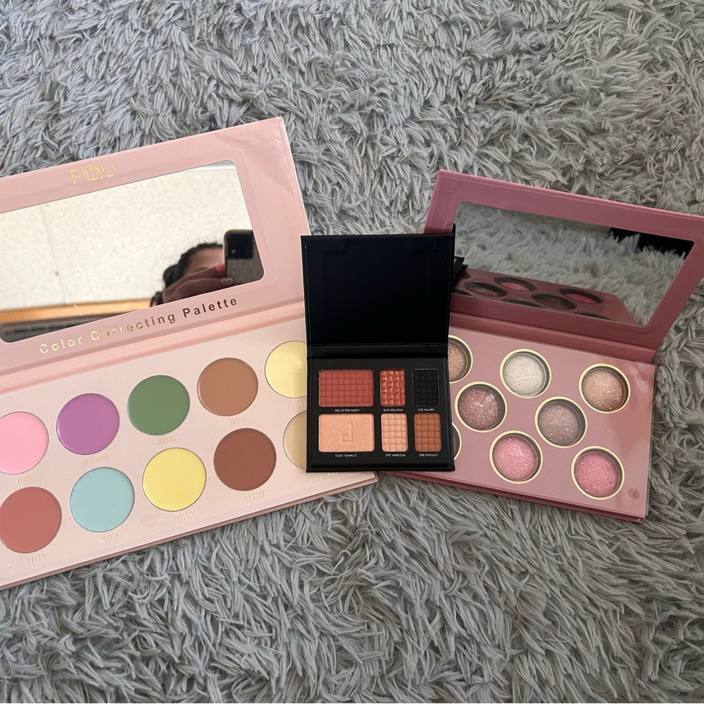 BFY COSMETICS COLOR CORRECTION PALETTE, BAKED TERRACOTTA PALETTE AND DOUCCE PALE